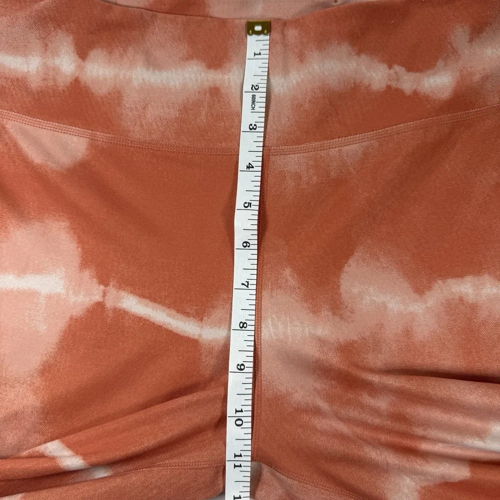 Women's Nike One Luxe Mid-Rise Full Length Orange Tie Dye Leggings Large NWOT